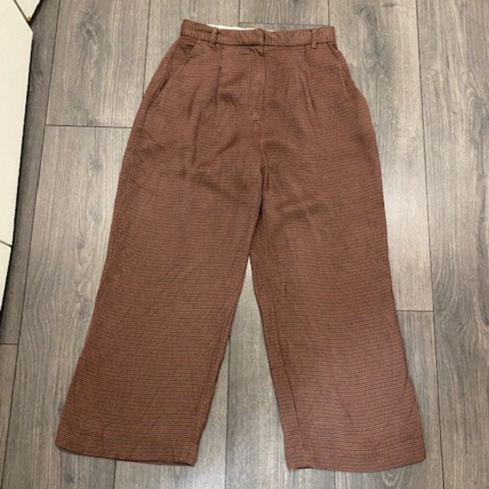 Le Fou Wilfred Aritzia High-Waisted Cropped Trouser Size 4